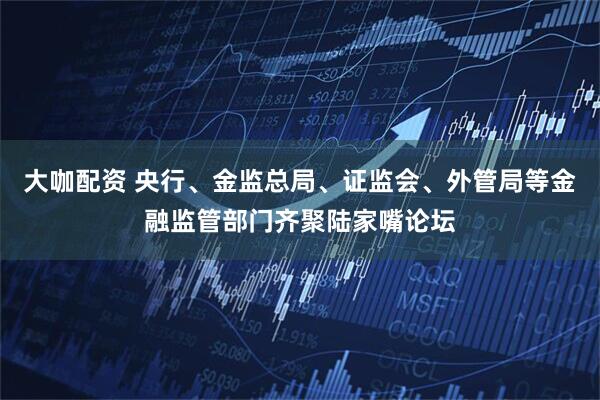 大咖配资 央行、金监总局、证监会、外管局等金融监管部门齐聚陆家嘴论坛