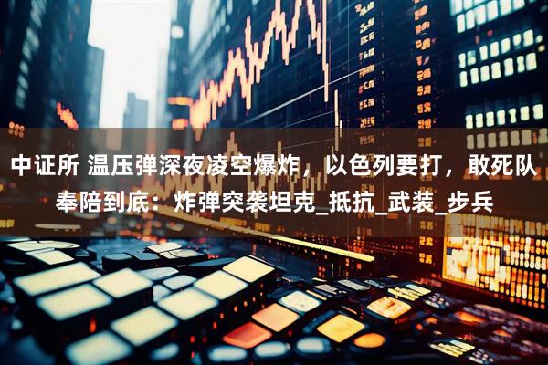 中证所 温压弹深夜凌空爆炸，以色列要打，敢死队奉陪到底：炸弹突袭坦克_抵抗_武装_步兵